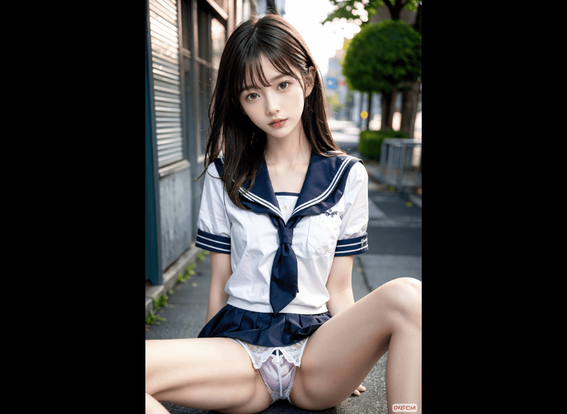 JK風美少女のパンチラ画像集