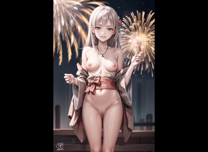 浴衣美女のエッチなヌード画像